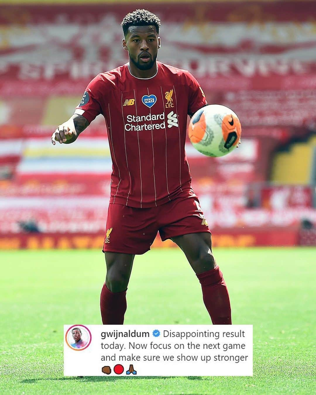 リヴァプールFCさんのインスタグラム写真 - (リヴァプールFCInstagram)「Yes, Gini 💪🔴 All focus on our next game 🙌 #LFC #LiverpoolFC」7月12日 21時19分 - liverpoolfc