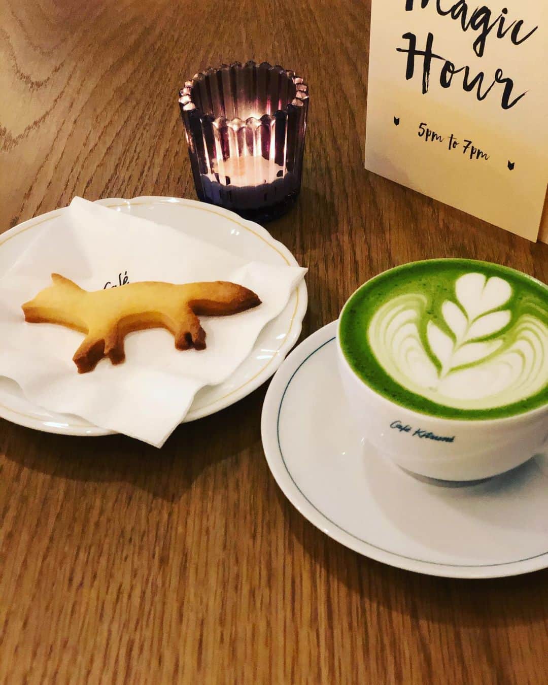 吉永実加さんのインスタグラム写真 - (吉永実加Instagram)「キツネサブレ🦊 ネットだとどら焼きがあると書いてあったけどなかったなー。 久々にカフェに入ったような気がします。」7月12日 22時06分 - mika.yoshinaga