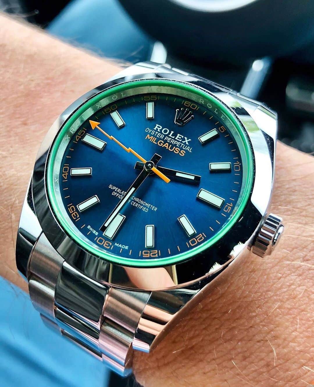 Daily Watchさんのインスタグラム写真 - (Daily WatchInstagram)「You should not forget this model when thinking about Rolex. Wristshot with the stunning Rolex Milgauss Ref 116400 👌🏼Photo by @waatch.thiis」7月12日 22時13分 - dailywatch