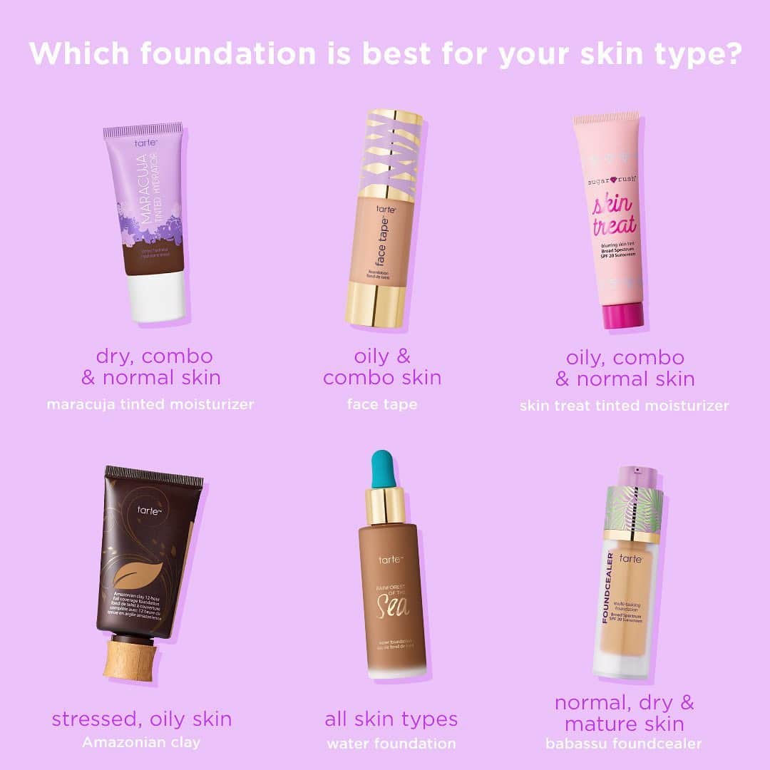 Tarte Cosmeticsさんのインスタグラム写真 - (Tarte CosmeticsInstagram)「Not sure which formula is the right one for you? 🤔 Check out this helpful guide! #crueltyfree #rethinknatural」7月13日 8時52分 - tartecosmetics