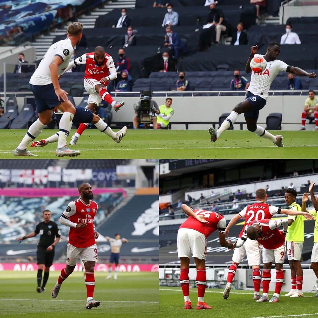 アーセナルFCさんのインスタグラム写真 - (アーセナルFCInstagram)「🔴 The first #NLD goal at the Tottenham Hotspur Stadium  #Arsenal #NLD #TOTARS #Lacazette #COYG」7月13日 1時03分 - arsenal