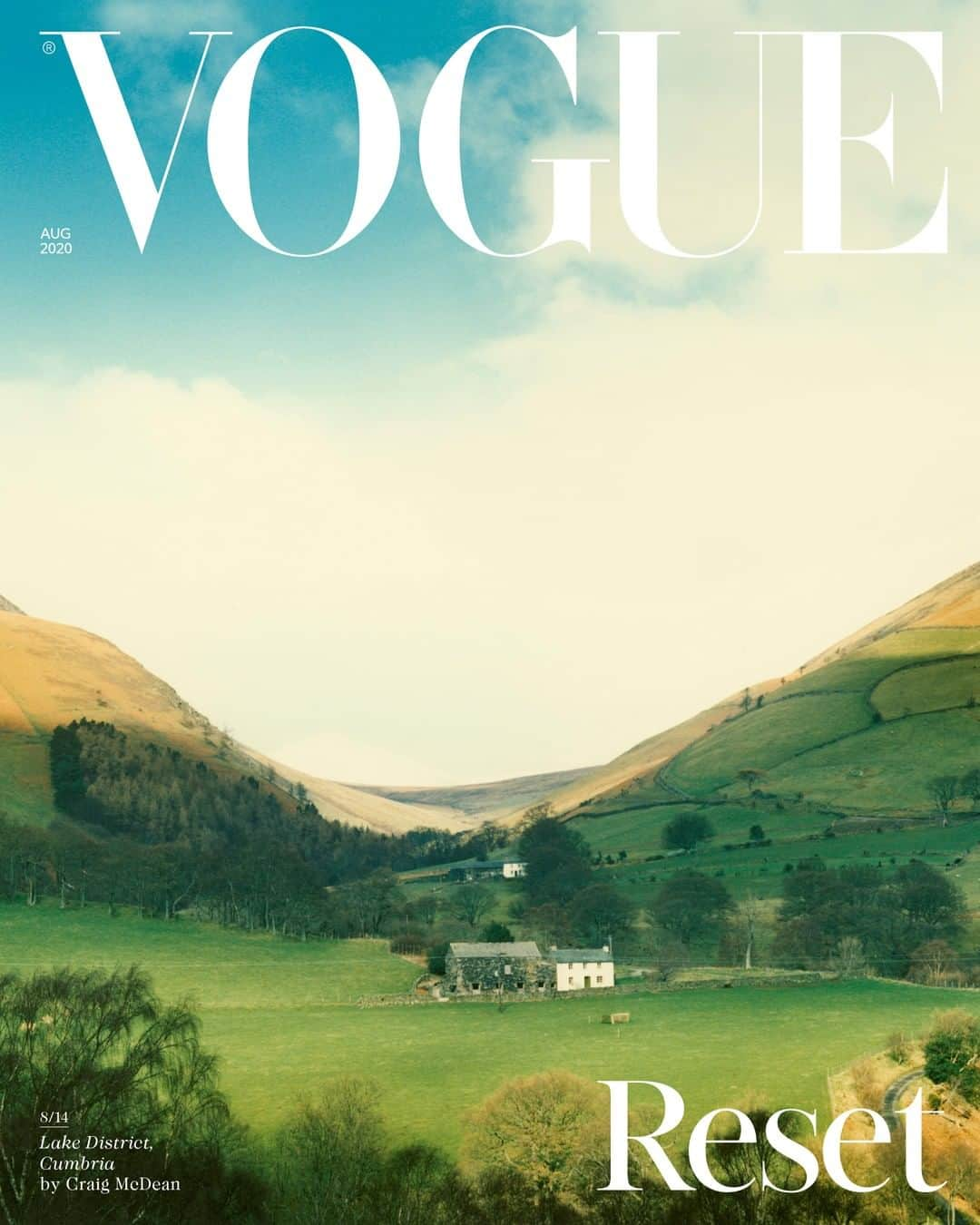 British Vogueさんのインスタグラム写真 - (British VogueInstagram)「#CraigMcDean was still a student at Blackpool College when he took this picture of lush, rolling hills in the Lake District, one of 14 special landscapes that appear on the cover of #BritishVogue’s August 2020 issue. Looking back at the image feels like a “full circle” moment for the photographer, now based in New York, who says he finds himself shooting landscapes in and around the city more and more. “I remember enjoying getting lost in the tranquility,” he says of that peaceful Cumbrian scene captured years ago. “The pictures feel poignant to where we are now in the world.” See the full portfolio in the new issue, on newsstands and available for digital download now. And click the link in bio for more on McDean’s contributions.」7月13日 1時06分 - britishvogue