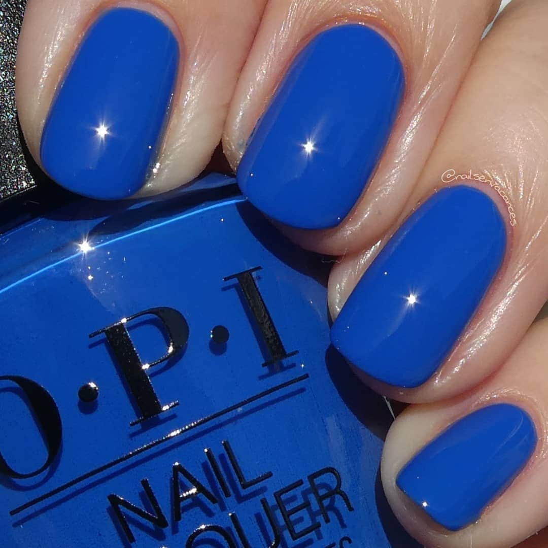 OPIさんのインスタグラム写真 - (OPIInstagram)「Wear #blue to ignite feelings of peace and confidence. #MiCasaEsBlueCasa mani by  @nailsenvacances 💙   #opimexicocity #opi #opiobsessed #blue #bluenails #nails #nailsofinstagram」7月13日 2時15分 - opi