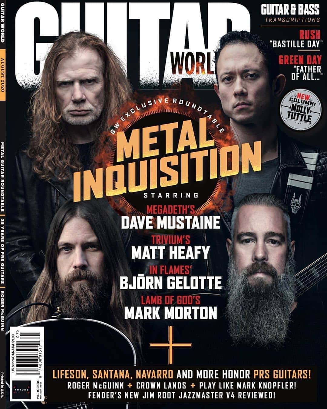 Megadethさんのインスタグラム写真 - (MegadethInstagram)「The Metal Tour of the Year is featured on the cover of the August issue of @GuitarWorldMagazine. Grab your copy on newsstands now, or order online at guitarworld.com」7月13日 2時56分 - megadeth