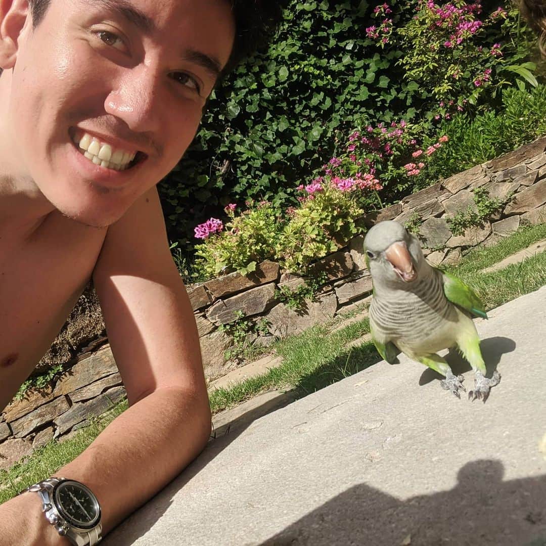 じゅんのインスタグラム：「紹介します。 僕の新しい友達、ジェシカです〜」