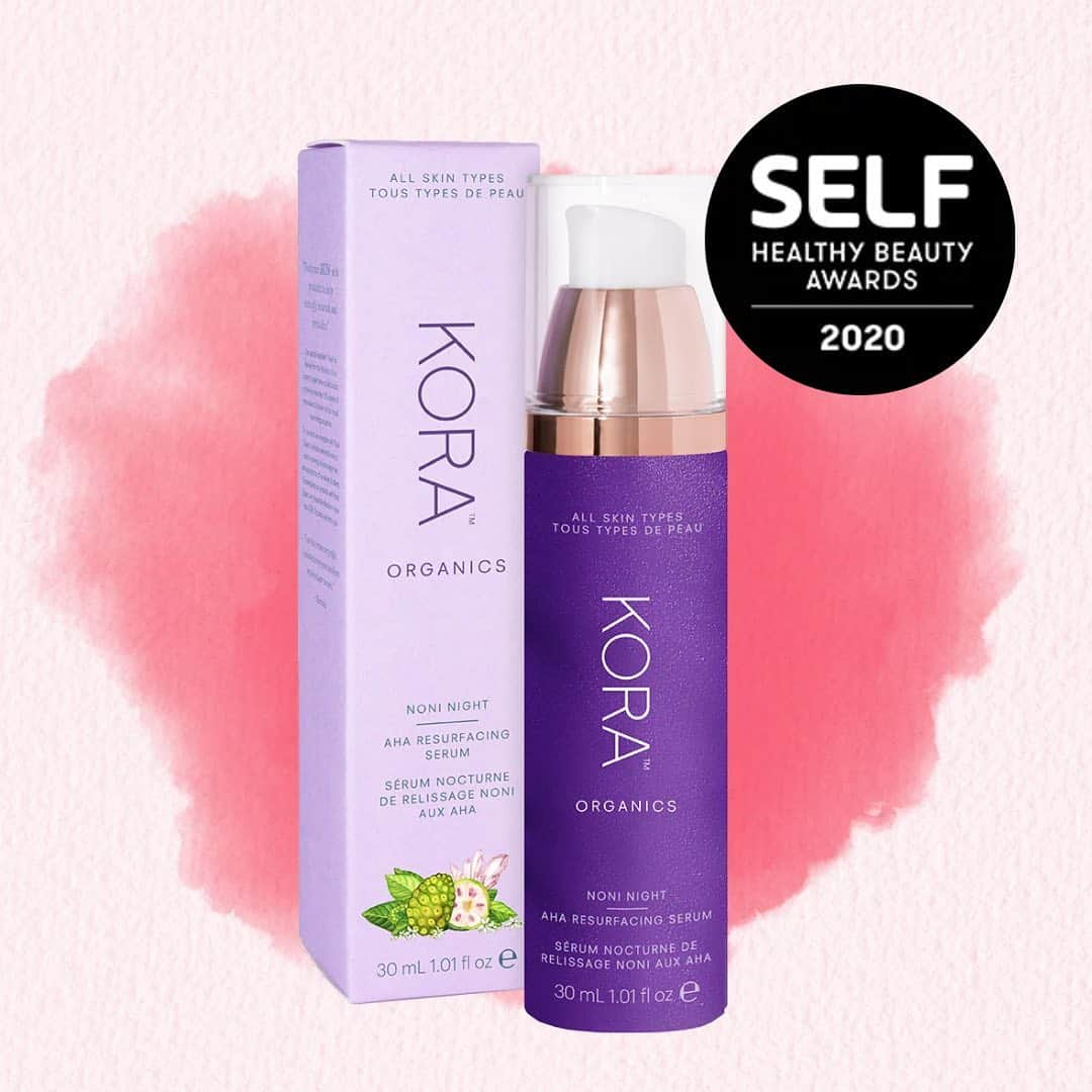 KORA Organicsさんのインスタグラム写真 - (KORA OrganicsInstagram)「We are so excited that our Noni Night AHA Resurfacing Serum won a @selfmagazine Healthy Beauty Award for Best Serum for Oily Skin! 💜 Visit our link in bio for the full article. ✨ #KORAOrganics #NoniGlow #GlowToSleep」7月13日 5時46分 - koraorganics