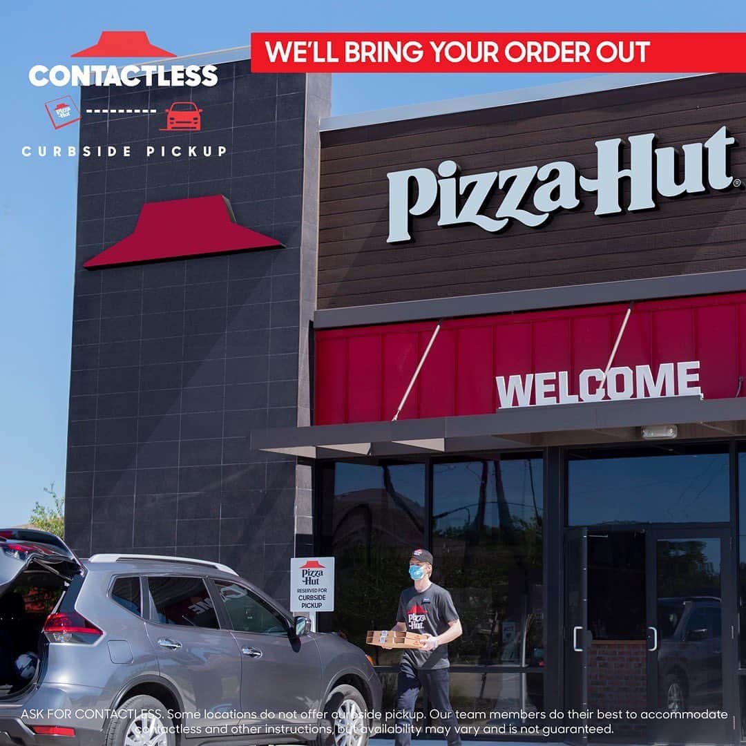 Pizza Hutさんのインスタグラム写真 - (Pizza HutInstagram)「Choose contactless curbside pickup for an easy way to get your pizza without ever leaving the safety of your car.」7月13日 6時00分 - pizzahut