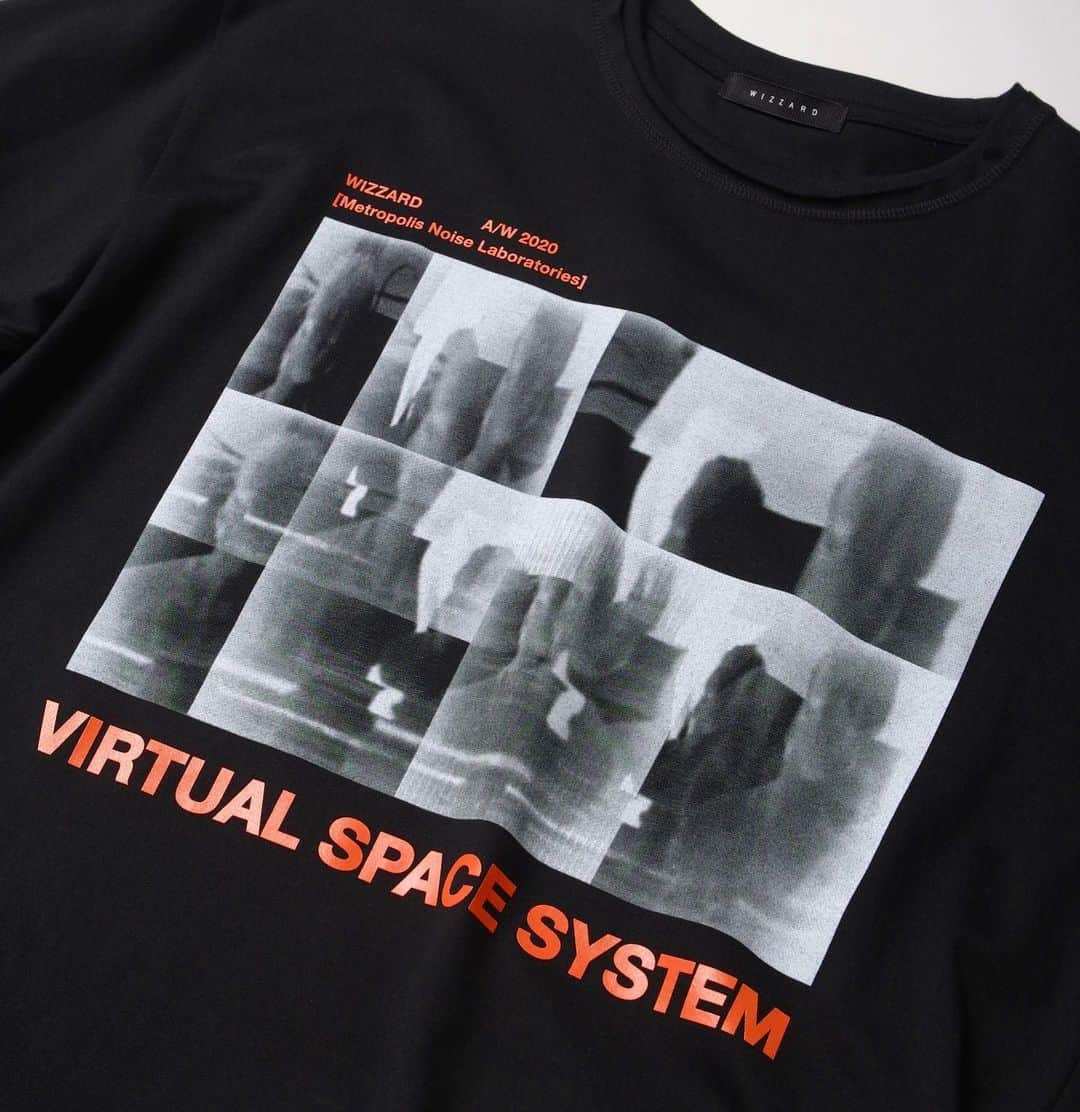 ウィザードのインスタグラム：「2020 FALL WINTER COLLECTION “Metropolis Noise Laboratories"  GRAPHIC T-SHIRTS "VIRTUAL SPACE SYSTEM"  Coming soon.  https://wizzard.stores.jp/  #wizzard_fac #wizzard #fashion #tokyofashion #streetfashion #designersbrand #domesticbrand #mensfashion #2020AW #メンズファッション #ファッションブランド #ウィザード」