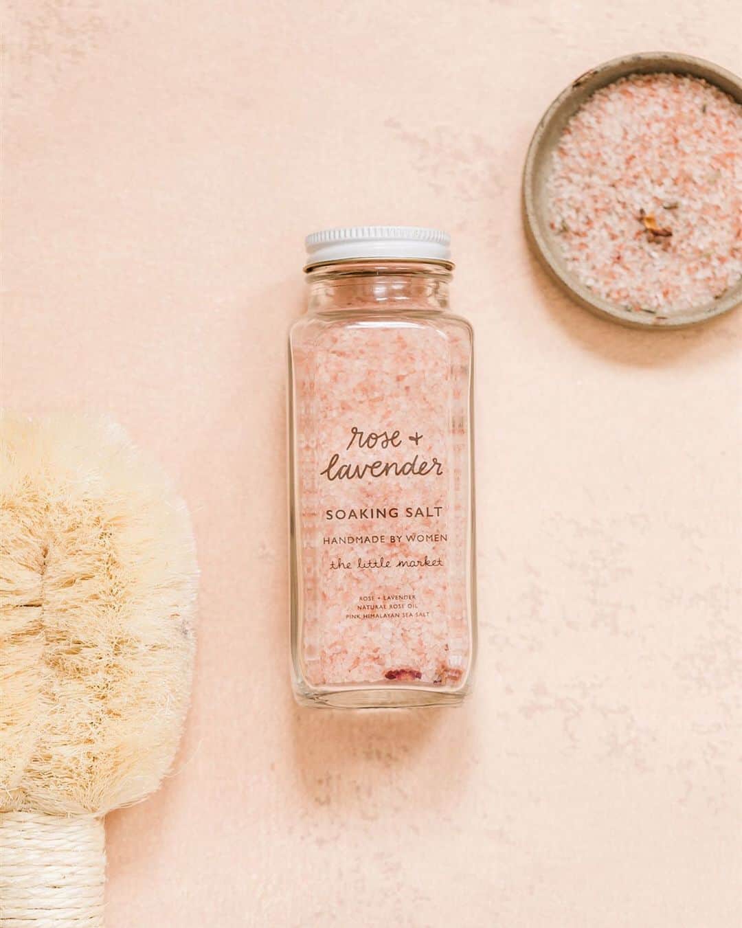 The Little Marketさんのインスタグラム写真 - (The Little MarketInstagram)「Relax and unwind with our Rose + Lavender Soaking Salt before it’s gone for good! It’s hand-blended from rose and lavender herbs, white tea oil, and pink Himalayan sea salt for a luxurious at-home spa experience. Shop now before it’s too late.   📸 : @valoriedarling」7月13日 10時01分 - thelittlemarket
