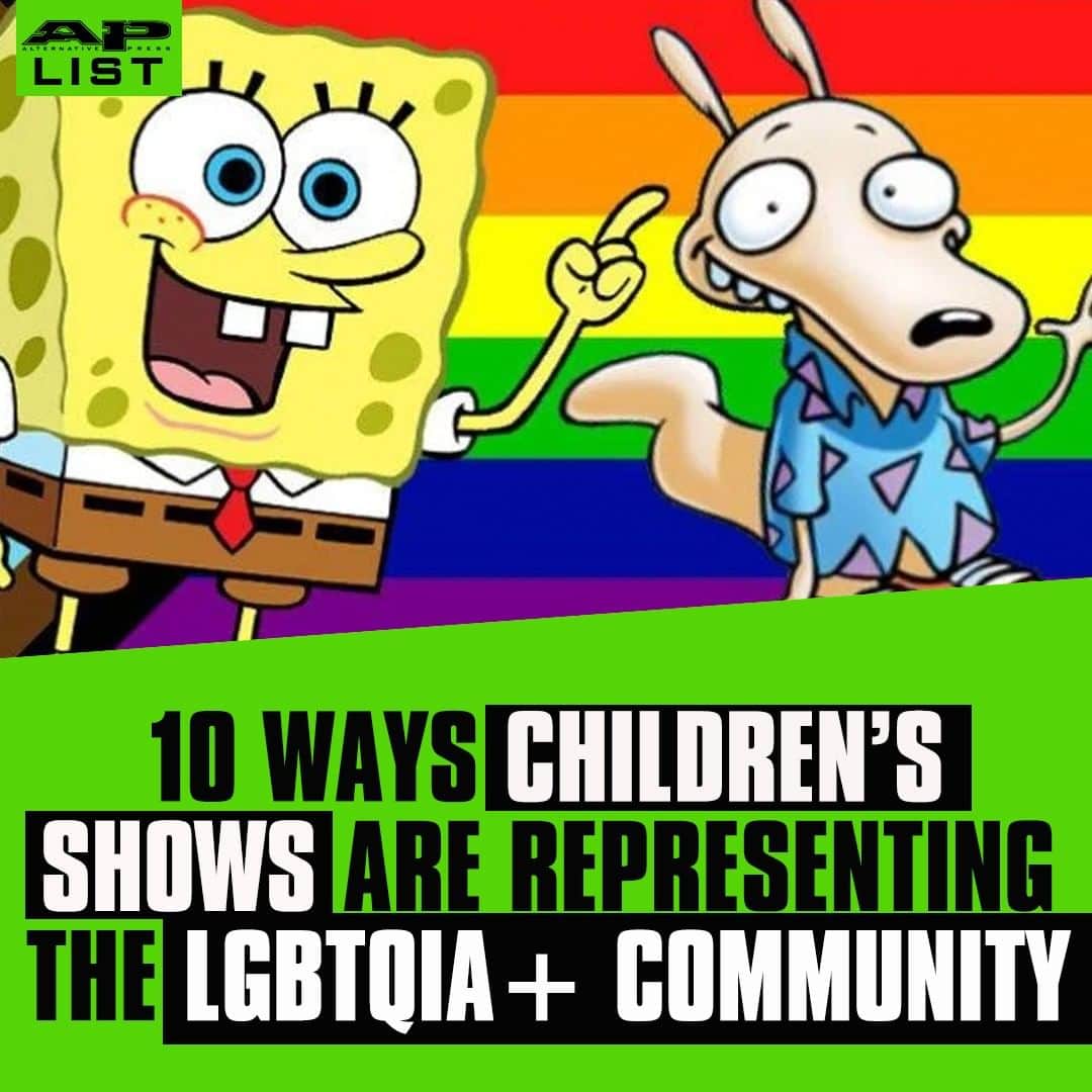 Alternative Pressさんのインスタグラム写真 - (Alternative PressInstagram)「It's never too early to be an ally. @spongebob, @sesamestreet and more children’s shows have included LGBTQIA+ representation among their characters to be more inclusive and better reflect the world we live in 🌈 ⁠ LINK IN BIO⁠ .⁠ .⁠ .⁠ #lqbtq #lqbtqia #lqbtqiarepresentation #lqbtqiacommunity ⁠ #spongebob #sesamestreet #adventuretime #gravityfalls #arthur #goodluckcharlie #stevenuniverse #rockosmodernlife #mylittlepony #andimack #alternativepress #altpress」7月13日 10時30分 - altpress