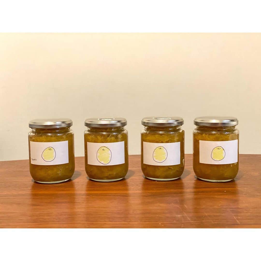 のインスタグラム：「Hand made Jam. ・ 晩柑とグランマニエ ・ #朝陽飯　#アサヒ飯　#ジャム　#晩柑 #jam #handmade」