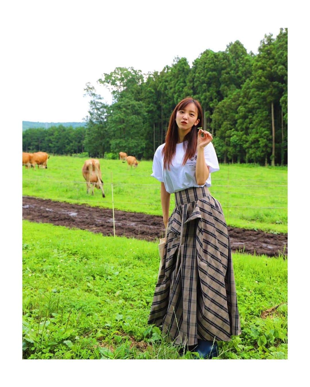 板野友美さんのインスタグラム写真 - (板野友美Instagram)「生クリーム食べてるみたいな 牧場の濃厚ソフトクリームがだいすき🍦❤」7月13日 11時26分 - tomo.i_0703