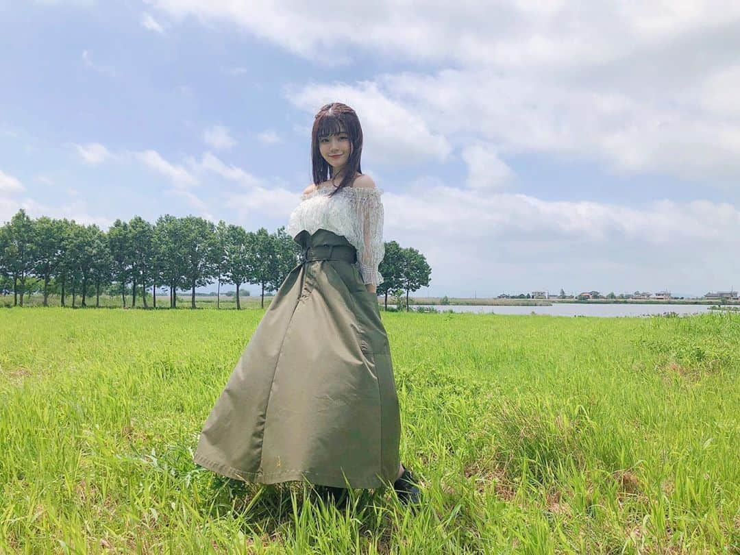 清司麗菜さんのインスタグラム写真 - (清司麗菜Instagram)「"絶望の後で"のMV撮影が行われた福島潟🌼 . シーズンによってさまざまな自然が楽しめるとっても素敵な場所です☺️ . #絶望の後で #NGT48 #シャーベットピンク #福島潟」7月13日 16時32分 - seiji_0007