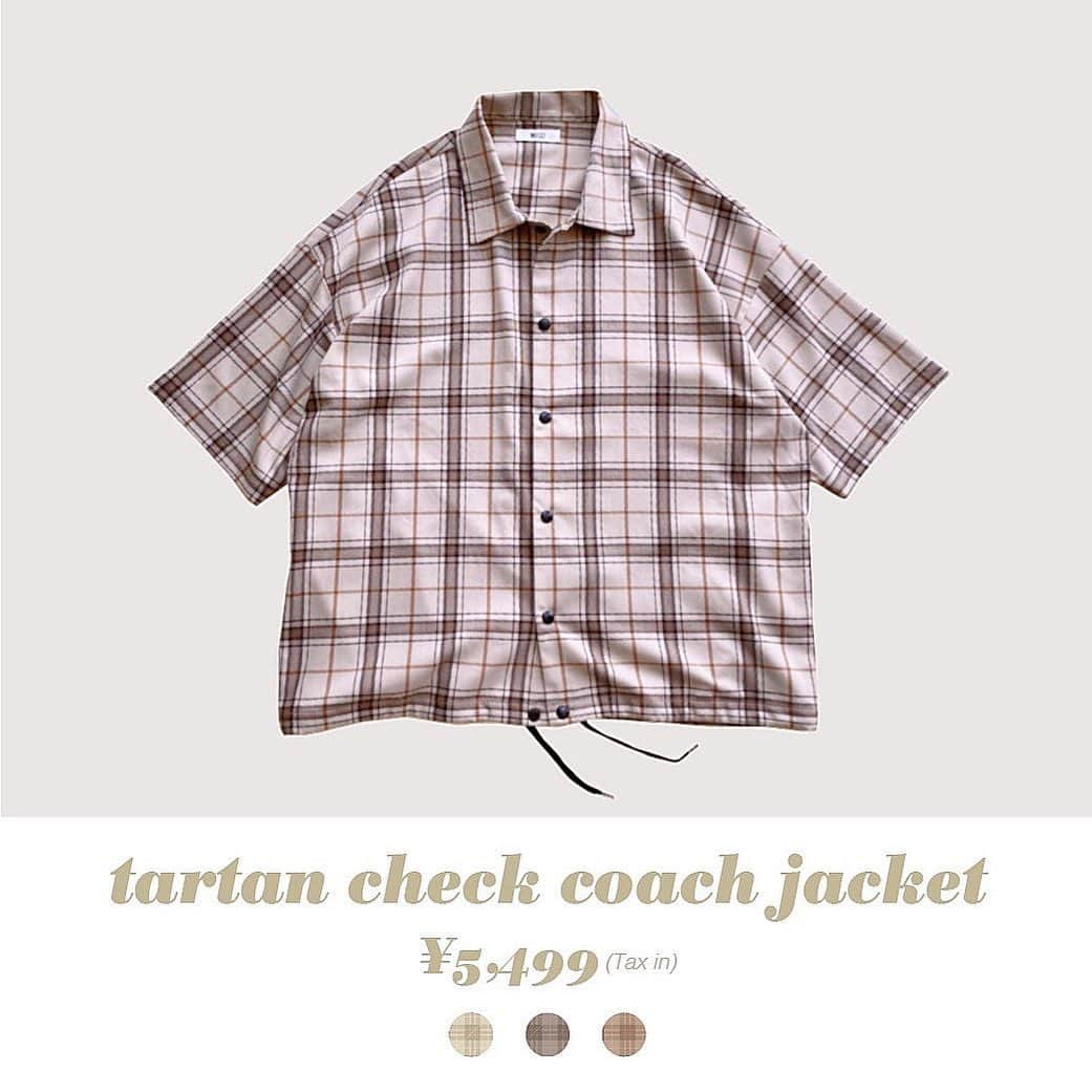 WEGOさんのインスタグラム写真 - (WEGOInstagram)「‪\\ NEW ARRIVAL //‬ ㅤㅤㅤㅤㅤㅤㅤㅤㅤㅤㅤㅤㅤ ‪✔︎tartan check coach jacket ‪¥5,499(tax in)‬ ‪‪size:M/L color:wine check/beige check1/beige check2 ‪ㅤㅤㅤㅤㅤㅤㅤㅤㅤㅤㅤㅤㅤ‬ ‪WEGOオンラインストアにて‬夏物新作アイテム発売中！ ㅤㅤㅤㅤㅤㅤㅤㅤㅤㅤㅤㅤㅤ‪ 全体にチェック柄を落とし込んだ5分袖のコーチジャケット。 シワになりにくいTR素材のため折りたたんでの持ち歩きも◎ ㅤㅤㅤㅤㅤㅤㅤㅤㅤㅤㅤㅤㅤ #WEGO #ウィゴー #新作商品‬ #newarrival #men #メンズ #coachjacket #コーチジャケット」7月13日 16時51分 - wego_official