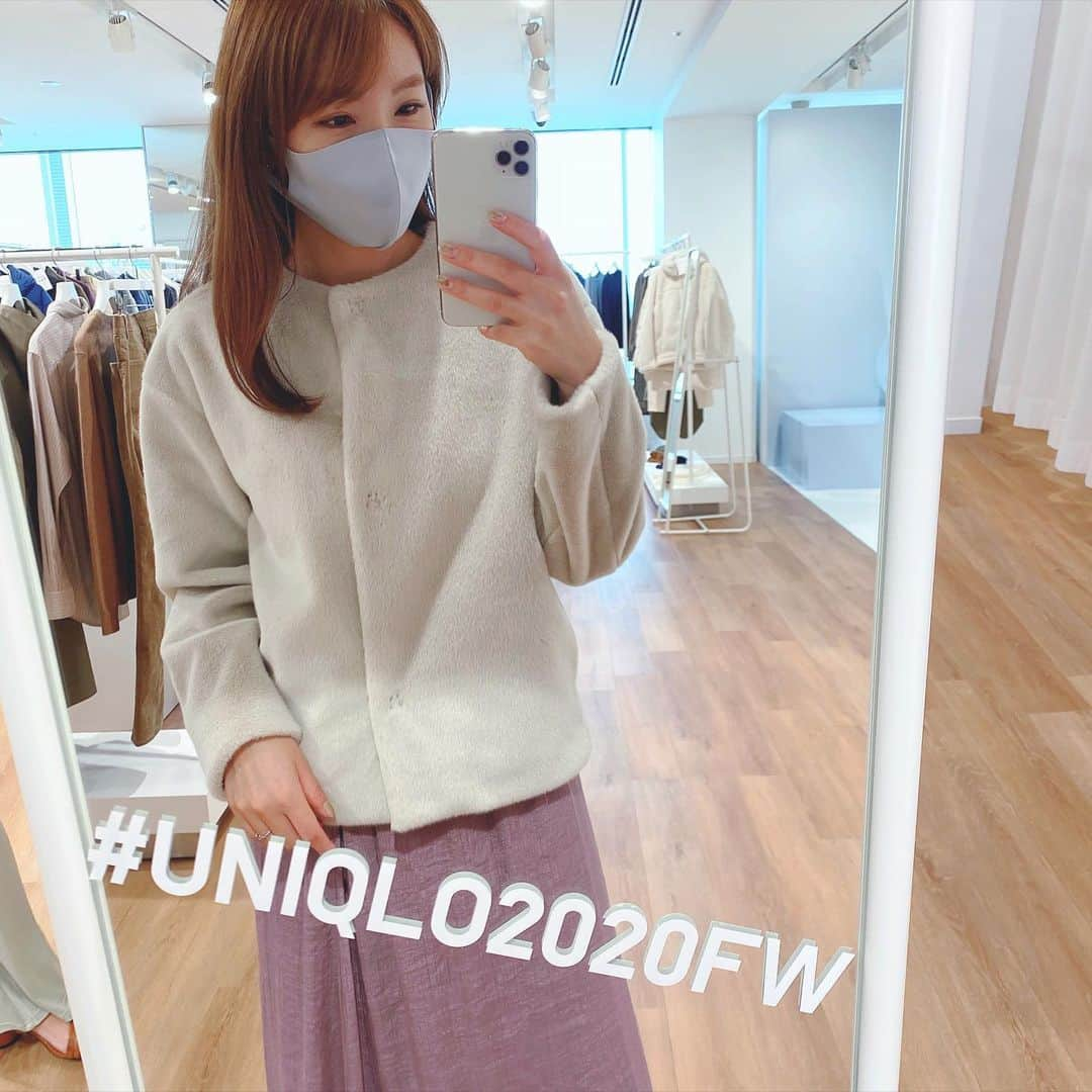 shizuka.watanabeさんのインスタグラム写真 - (shizuka.watanabeInstagram)「♡♡♡ ・ ・ 先日　@uniqlo_ginza の展示会へ行ったよ！ ・ ・ 秋冬のアイテムがたくさん並んでいて 好みのアウターもちらほら！ ・ モコモコしたジャケットだったり ワンピースが可愛かったな〜💗 ・ 発売が楽しみです❗️ ・ ・ ・ 最後は ソーシャルディスタンスを意識した集合写真🤳 ・ ・ #uniqlo #uniqloコーデ #uniqloginza #ユニクロ　#ユニクロコーデ #ユニクロ展示会 #展示会 #uniqloginza2020fw」7月13日 17時05分 - shizuka.watanabe