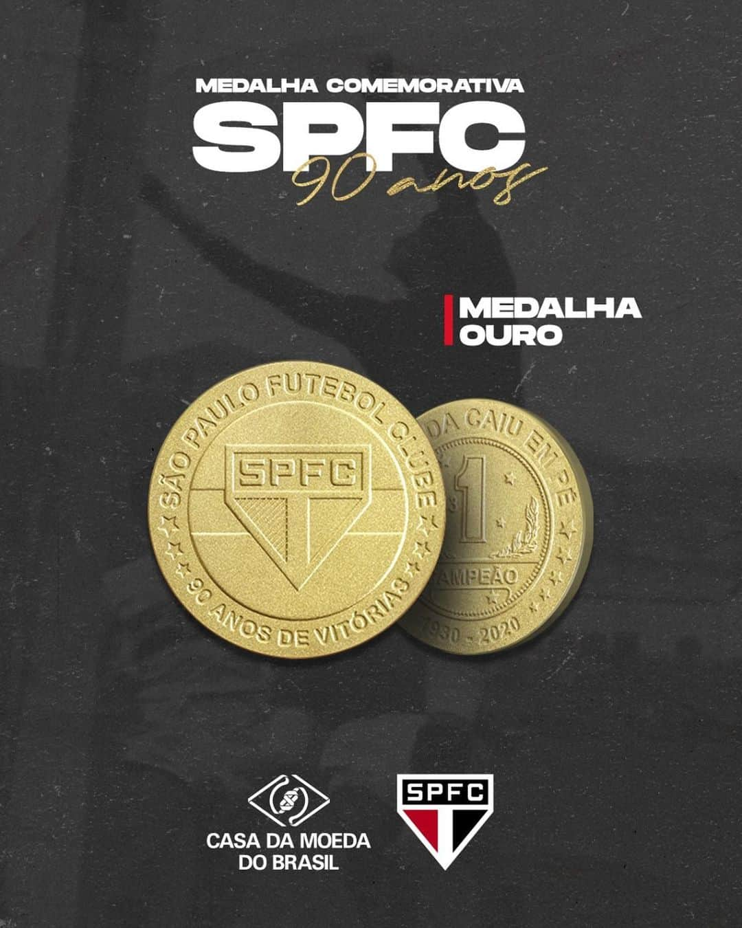 São Paulo FCさんのインスタグラム写真 - (São Paulo FCInstagram)「🇾🇪 Novidade na área! As vendas para as medalhas comemorativas em homenagem aos 90 anos do São Paulo estão liberadas na loja virtual da @casadamoedabrasil - link nos stories e no nosso site! ⠀⠀⠀⠀⠀⠀⠀⠀⠀ ➡️ Arraste para o lado e veja as opções. Corra para garantir as suas, pois a tiragem é limitada! 😉 ⠀⠀⠀⠀⠀⠀⠀⠀⠀ #SPFC90」7月14日 2時52分 - saopaulofc