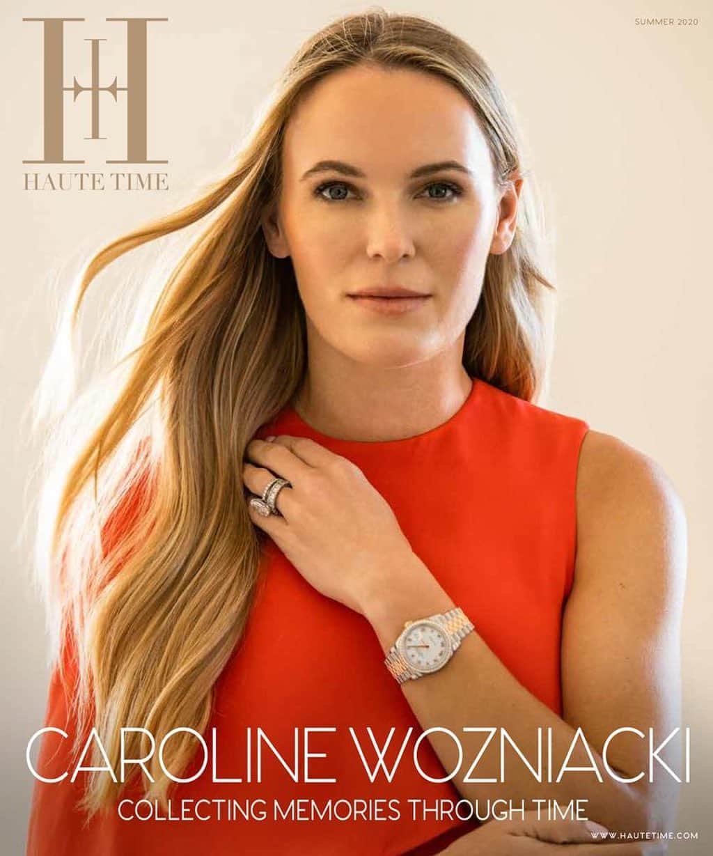 CarolineWozniackiさんのインスタグラム写真 - (CarolineWozniackiInstagram)「I’ve always loved watches! Thanks @HauteTime for this “Collecting Memories Through Time” cover story!」7月14日 3時07分 - carowozniacki
