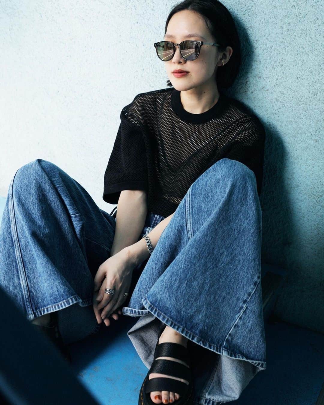 エイミーのインスタグラム：「@diesel @marcolin_eyewear @drop_tokyo #DieselEyewear」