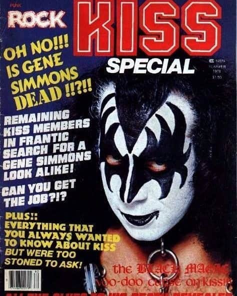 KISSさんのインスタグラム写真 - (KISSInstagram)「#KISSTORY - 42 years ago - July 1978 - Punk Rock magazine released "#KISS Special" with @genesimmons  on the cover & headline..."Is Gene Simmons Dead?" HA!   Thanks for reminding us, Carrie Kain! #KISSARMYROCKS!」7月13日 19時44分 - kissonline