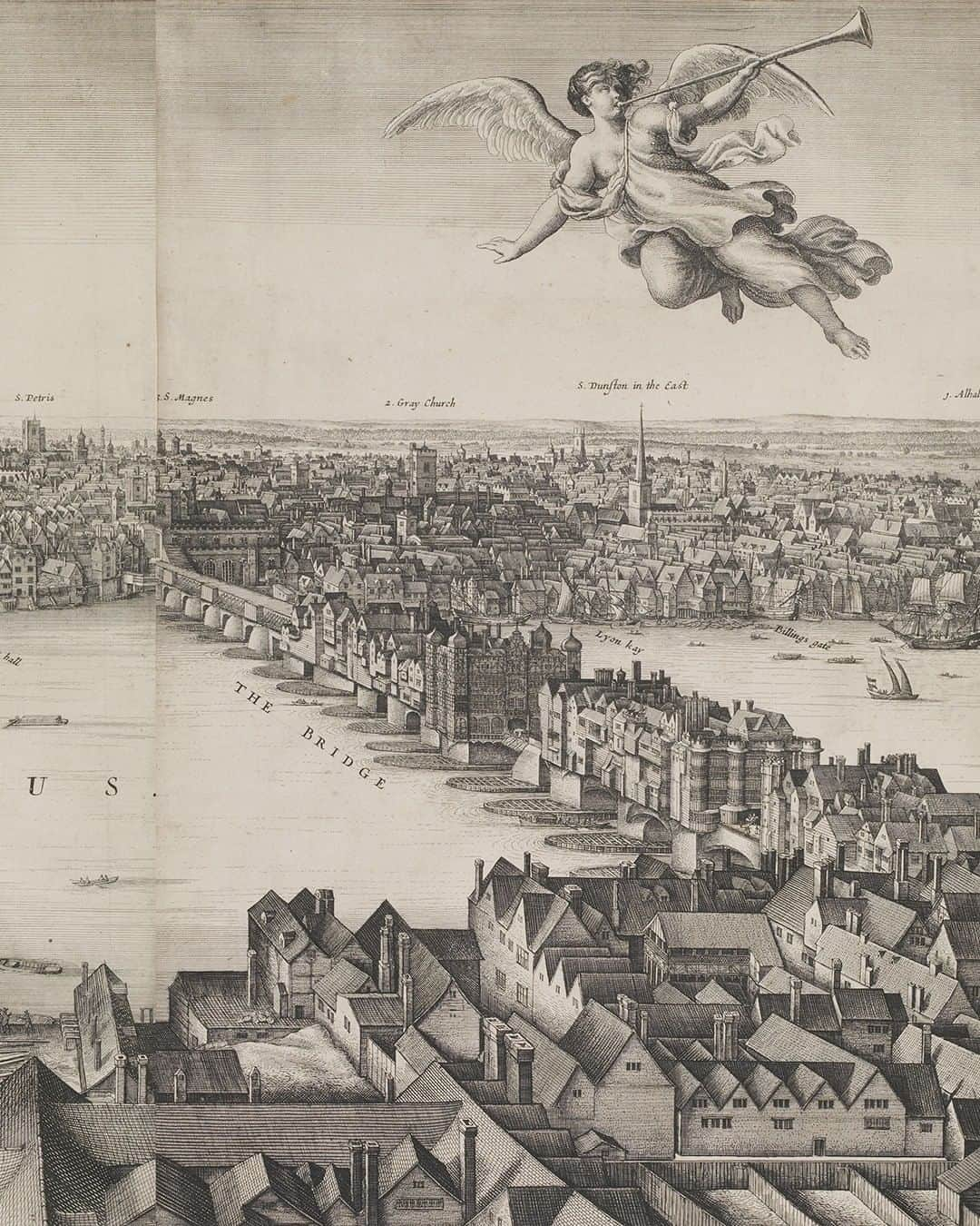 大英博物館さんのインスタグラム写真 - (大英博物館Instagram)「Swipe through this 17th-century panorama of London! 👉  Wenceslaus Hollar – born #onthisday in 1607 – made this ‘Long view of London’, which is made up of six individual prints that connect to form a panorama of the city.  It stretches all the way from Whitehall on the left to the Tower of London on the right.   The etching measures 2m across, and is incredibly detailed – zoom in on our new Collection online to spot some famous London landmarks, just look out for the 🔎 on the images – link in bio.  You can take a trip back to late-16th-century London in our latest historical travel guide, where we discover all the sights (and smells!) of the Tudor capital. Start your visit at blog.britishmuseum.org.  🔎 Wenceslaus Hollar (1607–1677), ‘London [the long view]’. Etching, 1647.   #WenceslausHollar #printmaking #London #panorama」7月13日 20時30分 - britishmuseum