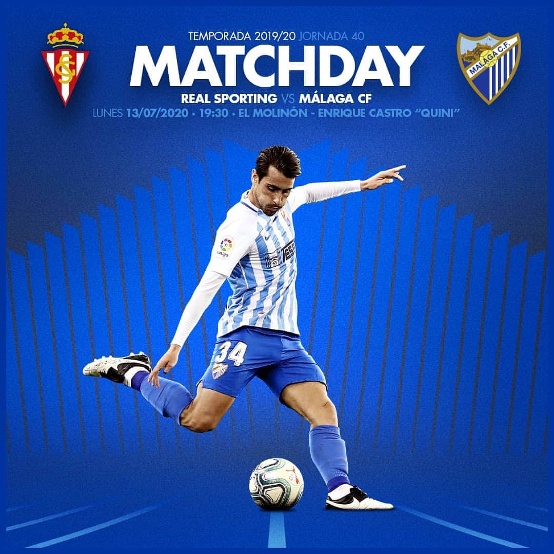 マラガCFさんのインスタグラム写真 - (マラガCFInstagram)「💙 ¡¡¡DÍA DE PARTIDO!!! 🤍  🆚 @realsporting 🏟 El Molinón-Enrique Castro "Quini" ⚽ #SportingMálaga ⏱ 19:30 horas  #VamosMálaga #VolverEsGanar #LaLigaSmartBank」7月13日 20時32分 - malagacf