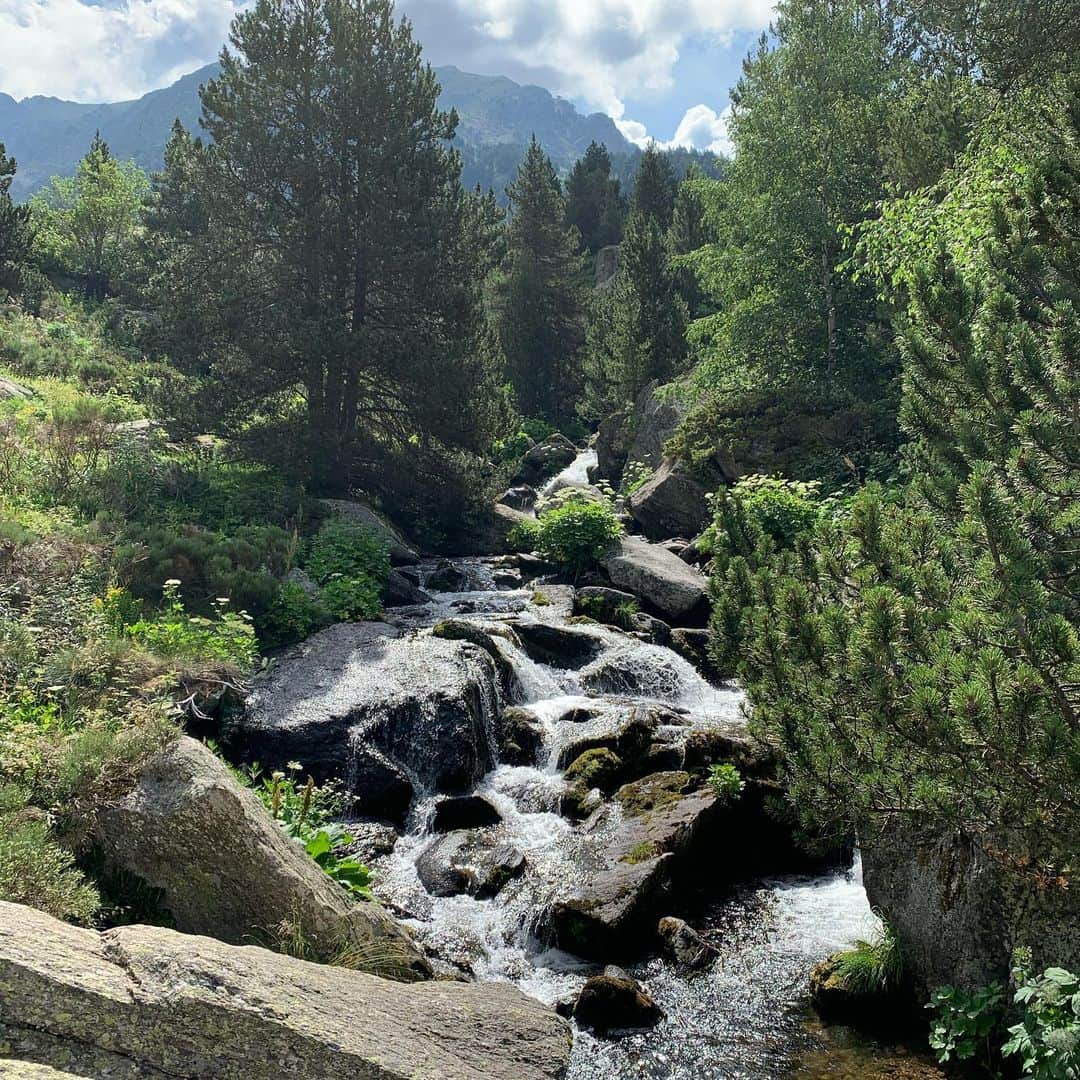 ニール・ブラウンのインスタグラム：「Paradise.  🏔 🏔  #instamood #instapic #picoftheday #mountains #andorra #beauty #scenery #hiking #sunday #igers #hardlife #coachinglife #icedancer #summercamp #instagay #gay #followme #instafollow #pyrenees」
