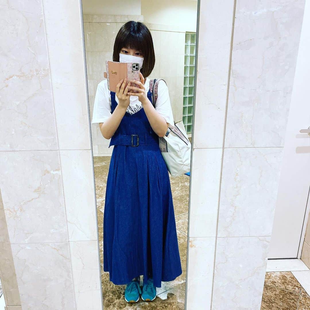 ヒラヤマンさんのインスタグラム写真 - (ヒラヤマンInstagram)「昨日のしふく。どこの服やったっけ？笑　デニムのスカート大好き♡」7月13日 21時18分 - hirayaman2