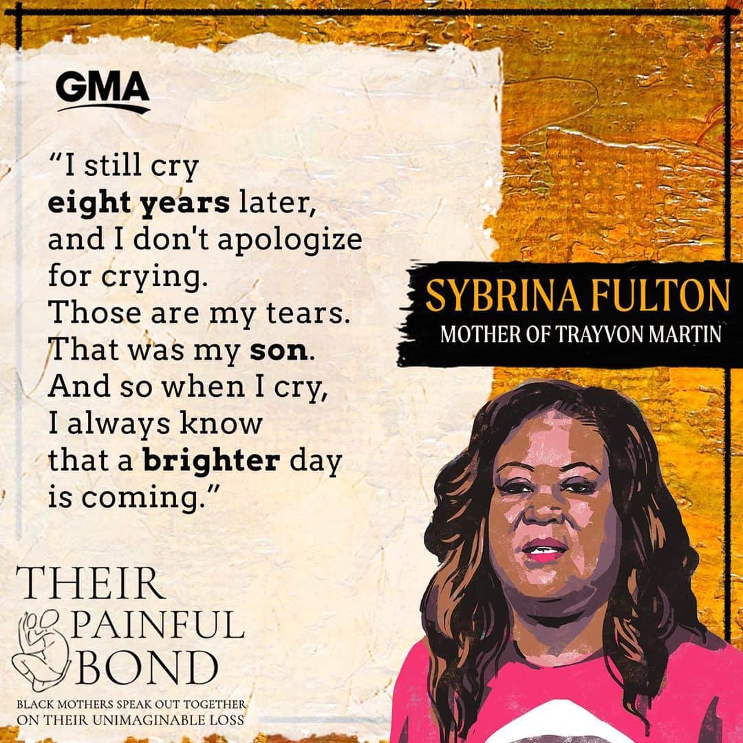 Good Morning Americaさんのインスタグラム写真 - (Good Morning AmericaInstagram)「The mothers of Ahmaud Arbery, Breonna Taylor, Trayvon Martin, Tamir Rice, Eric Garner, Antwon Rose and Botham Jean come together to speak about their shared grief, journeys for justice and sacrifices as Black mothers in America. Watch their powerful conversation with @debrobertsABC at link in bio.」7月13日 21時33分 - goodmorningamerica