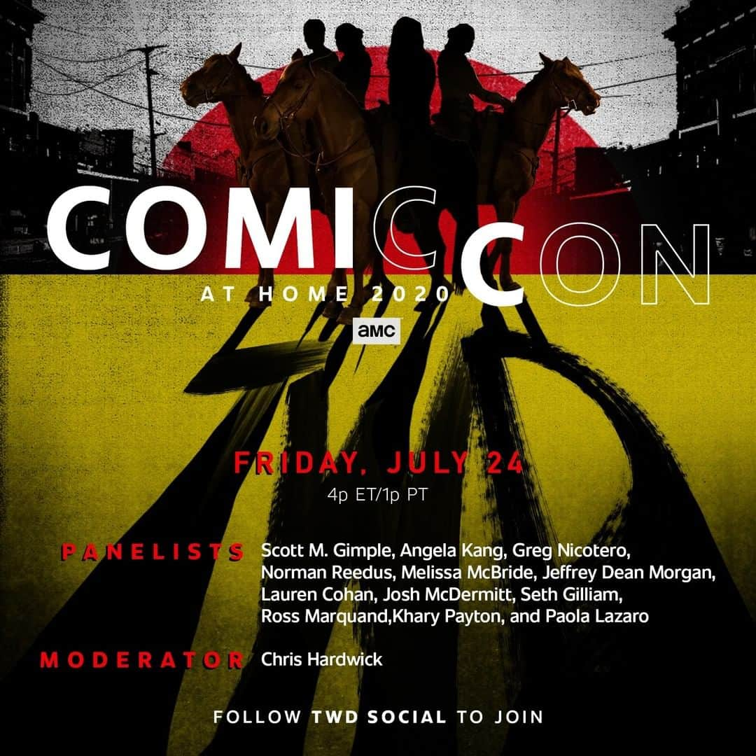 The Walking Deadさんのインスタグラム写真 - (The Walking DeadInstagram)「We're bringing the #TWD Panel to you. Join all your favorites with #ComicConAtHome on July 24th.」7月13日 23時00分 - amcthewalkingdead