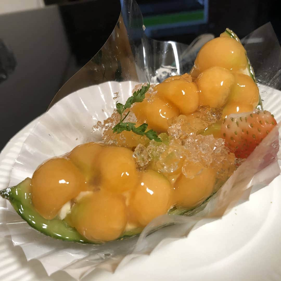 西垣るかさんのインスタグラム写真 - (西垣るかInstagram)「🍈🍰」7月13日 23時17分 - ruka_nishigaki