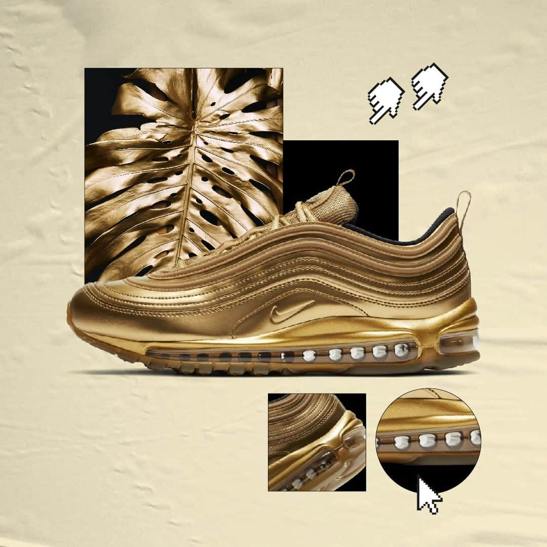 Foot Lockerさんのインスタグラム写真 - (Foot LockerInstagram)「Gold status 🏆 Cop the #nike Airmax 97 now! #discoveryourair」7月14日 0時00分 - footlocker