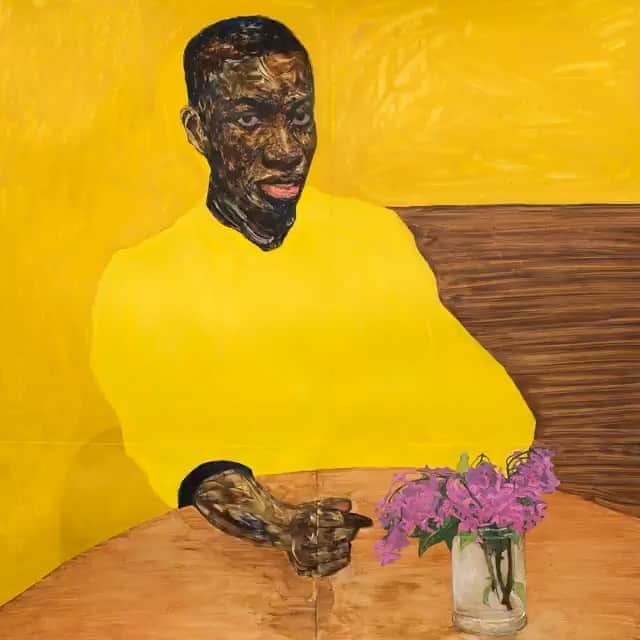 キム・ジョーンズのインスタグラム：「@dior Summer 2021 - a portrait of an artist - @amoakoboafo thank you so much for collaborations with us  Thanks to Chris Cunningham @jackie_nickerson @marianeibrahimgallery @palm_benjamin @misslucybeeden and the whole Dior team.  Styling by @themelanieward casting @shelleydurkancasting accessories @yoon_ambush hats @stephenjonesmillinery」