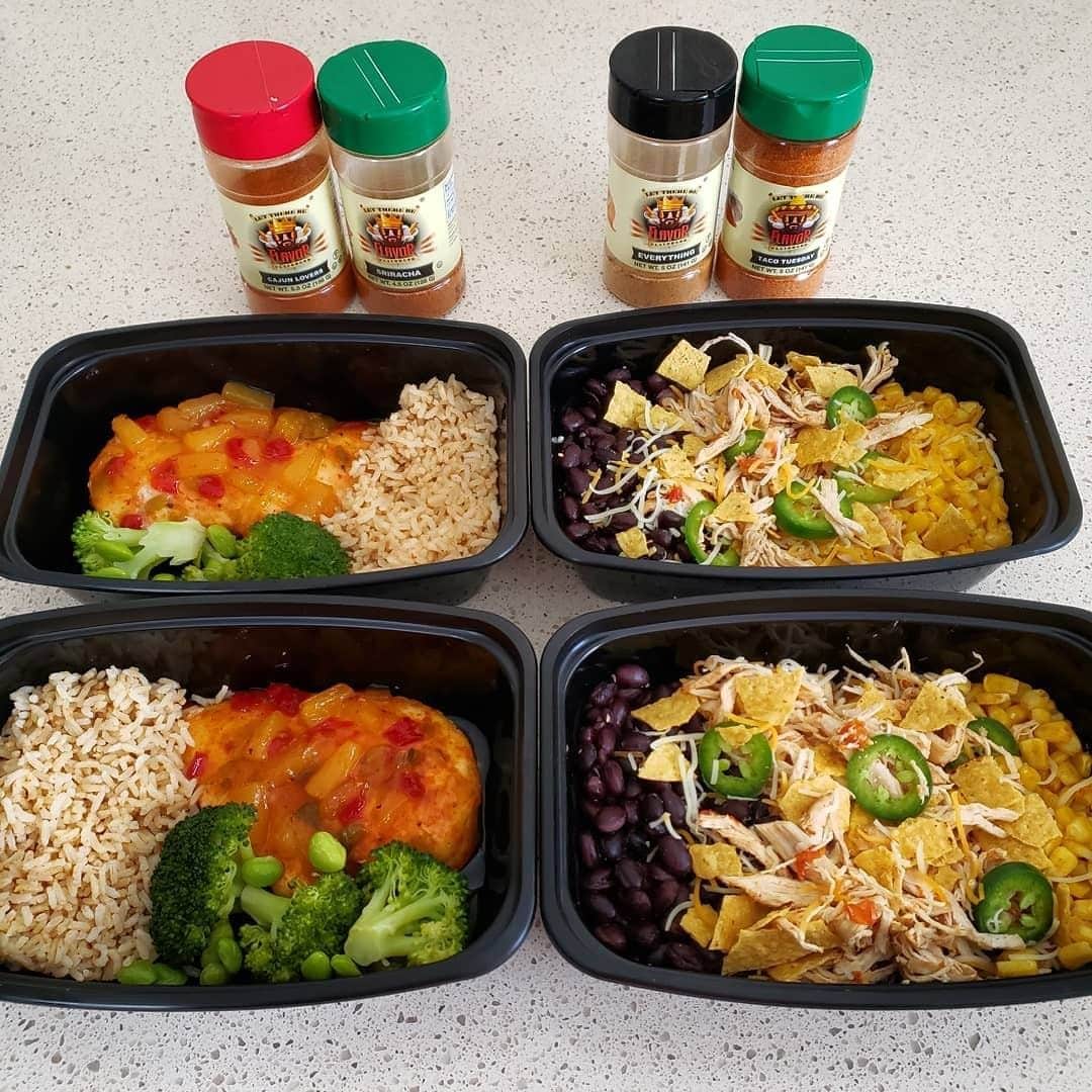 Flavorgod Seasoningsさんのインスタグラム写真 - (Flavorgod SeasoningsInstagram)「Customer @_food_is_life__  Meal prep with Spicy Pineapple Mango Chicken 🌶🍍🥭🍗 @flavorgodseasoning Cajun and Siracha⁠ -⁠ Build your own combo pack!⁠ Click the link in my bio @flavorgod ✅www.flavorgod.com⁠ -⁠ Tostada Bowl⁠ 🍗🧀🌮⁠ With made Taco Tuesday and Everything seasonings.⁠ .⁠ "@flavorgod is life 😍😋🔥"⁠ -⁠ Flavor God Seasonings are:⁠ ✅ZERO CALORIES PER SERVING⁠ ✅MADE FRESH⁠ ✅MADE LOCALLY IN US⁠ ✅FREE GIFTS AT CHECKOUT⁠ ✅GLUTEN FREE⁠ ✅#PALEO & #KETO FRIENDLY⁠ -⁠ #food #foodie #flavorgod #seasonings #glutenfree #mealprep #seasonings #breakfast #lunch #dinner #yummy #delicious #foodporn ⁠ ⁠」7月14日 1時01分 - flavorgod