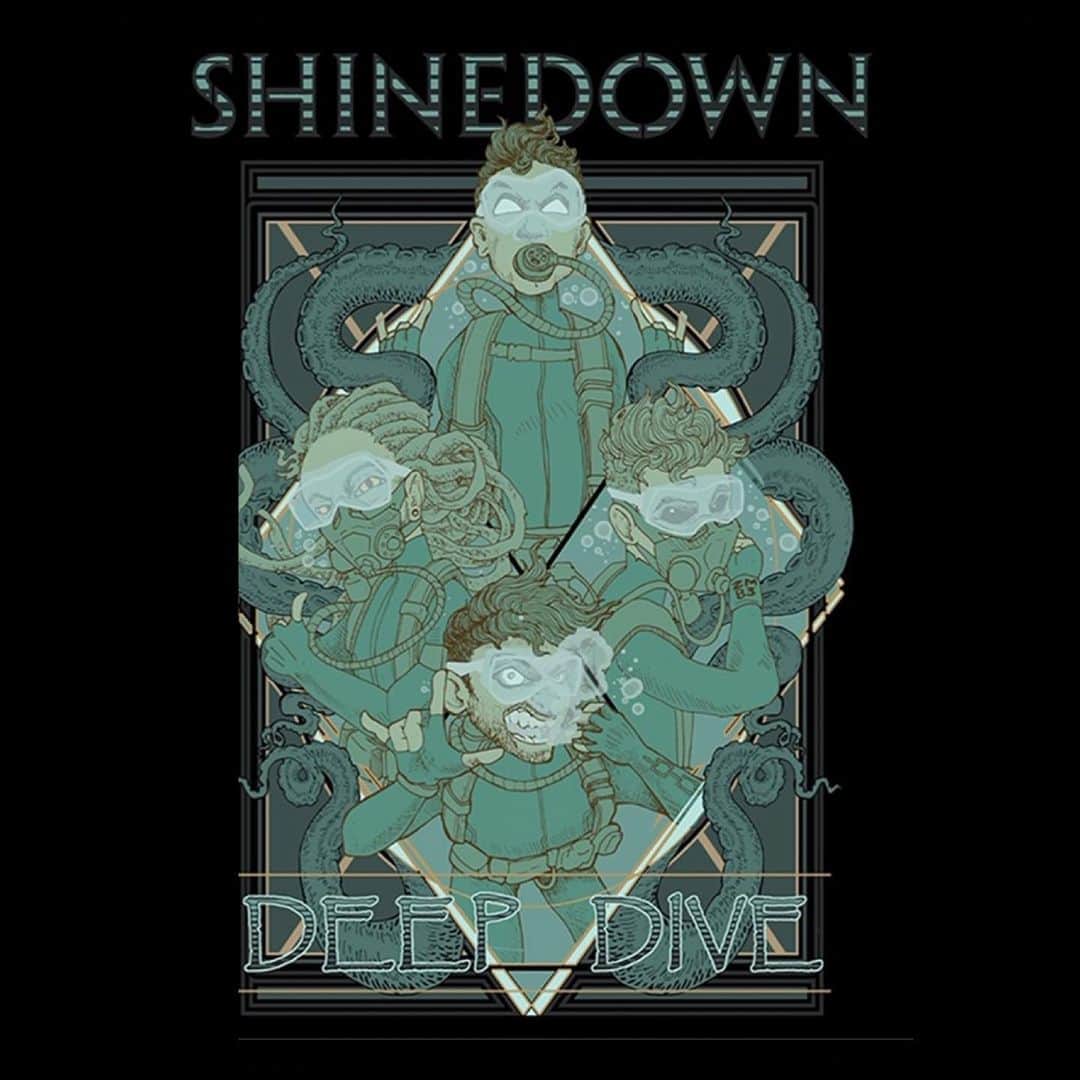 Shinedownさんのインスタグラム写真 - (ShinedownInstagram)「ICYMI ‼️ We just dropped another round of fresh merch! Although we couldn’t tour this year, we still wanted to make the merch line available to you. Check out our Deep Dive merch from us to you! Go to shinedown.com + 🔗 in bio to peruse all our NEW products.  🎨 @boredentertainm」7月14日 1時23分 - shinedown