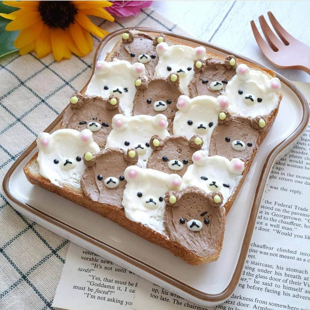 Rilakkuma US（リラックマ）さんのインスタグラム写真 - (Rilakkuma US（リラックマ）Instagram)「@hgsy430 made the most perfect little Rilakkuma faces on a piece of toast and we love how much personality they each have! Which is your favorite? . . . #RilakkumaUS #rilakkuma #sanx #kawaii #toast #cutefood #japan #リラックマ #サンエックス」7月14日 2時20分 - rilakkumaus