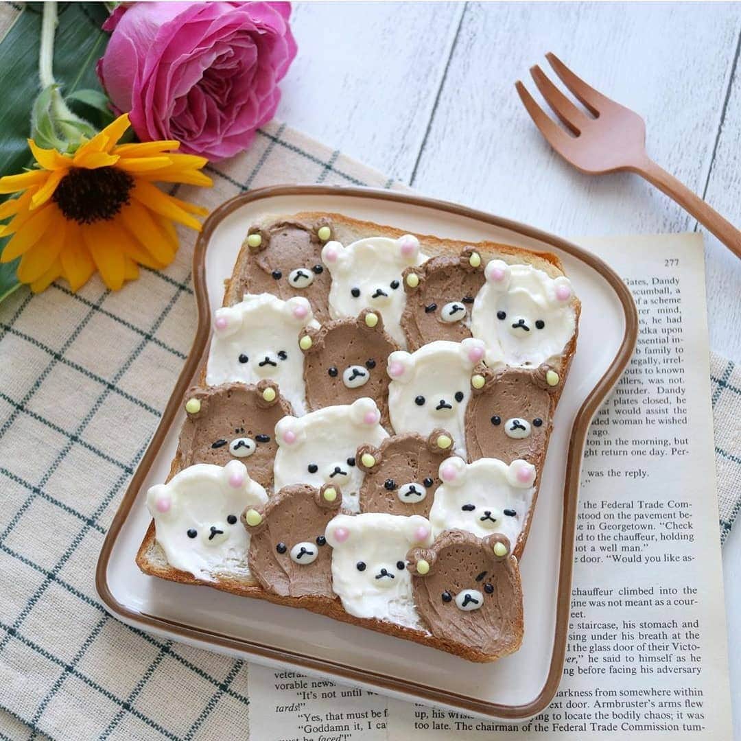Rilakkuma US（リラックマ）さんのインスタグラム写真 - (Rilakkuma US（リラックマ）Instagram)「@hgsy430 made the most perfect little Rilakkuma faces on a piece of toast and we love how much personality they each have! Which is your favorite? . . . #RilakkumaUS #rilakkuma #sanx #kawaii #toast #cutefood #japan #リラックマ #サンエックス」7月14日 2時20分 - rilakkumaus