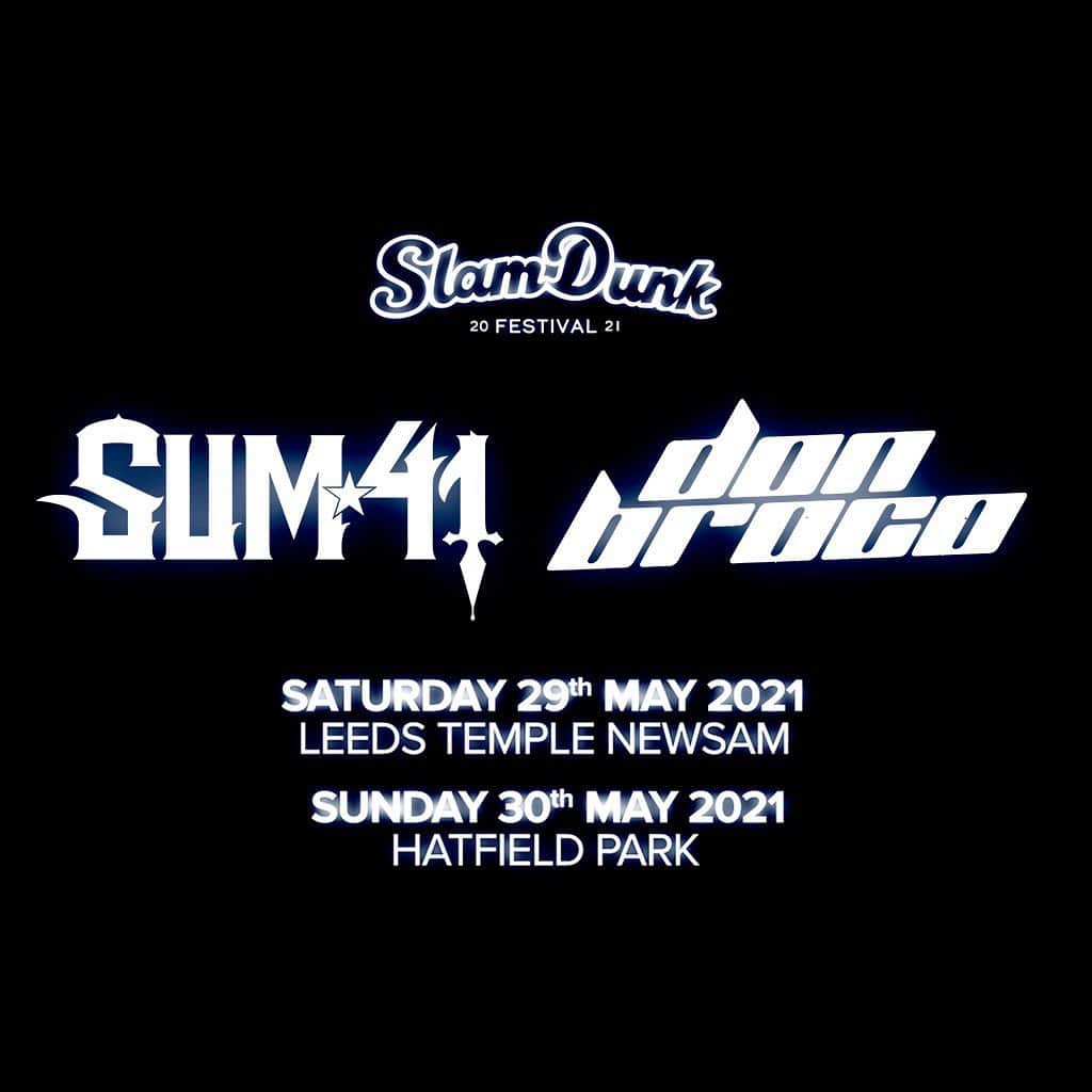 Sum 41さんのインスタグラム写真 - (Sum 41Instagram)「🇬🇧 UK skumfuks! We're headlining the rescheduled #SlamDunkFestival on May 29 + 30, 2021!  #SDF21 #SlamDunk」7月14日 6時35分 - sum41
