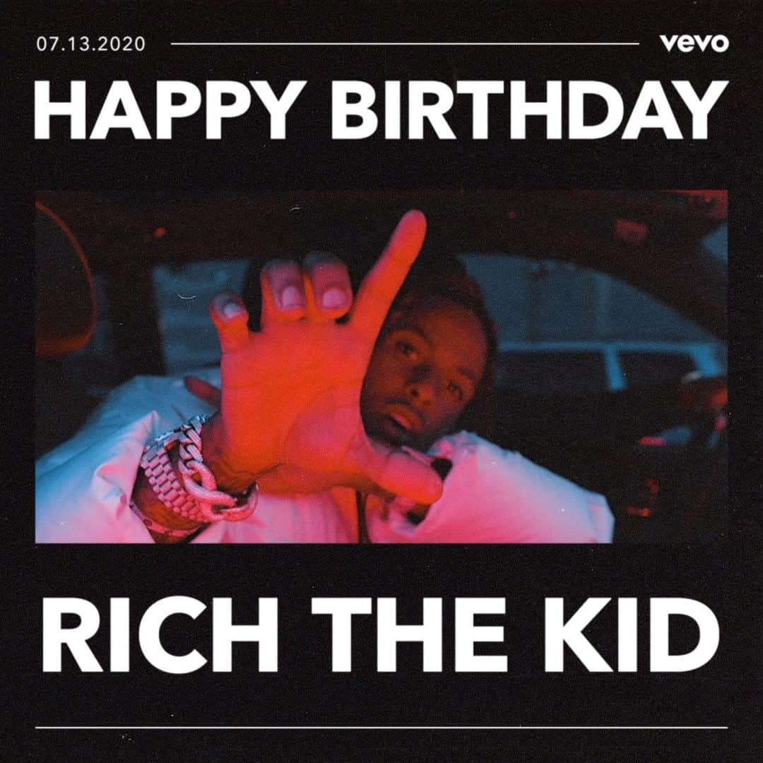 Vevoさんのインスタグラム写真 - (VevoInstagram)「Send some birthday blessings to @richthekid 🙏 Which hits do you have on replay today - "Plug Walk," "For Keeps," or another one of his jams? 🔊 ⠀⠀⠀⠀⠀⠀⠀⠀⠀ ▶️[Link in bio] #RichTheKid」7月14日 8時00分 - vevo