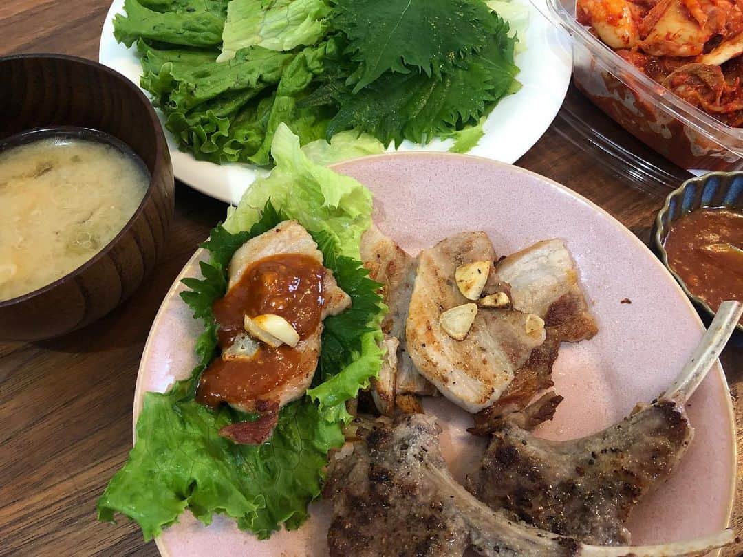 のインスタグラム：「最近もっぱらサムギョプサル 食後に感覚ピエロのコーヒー たくちゃんありがとう！」