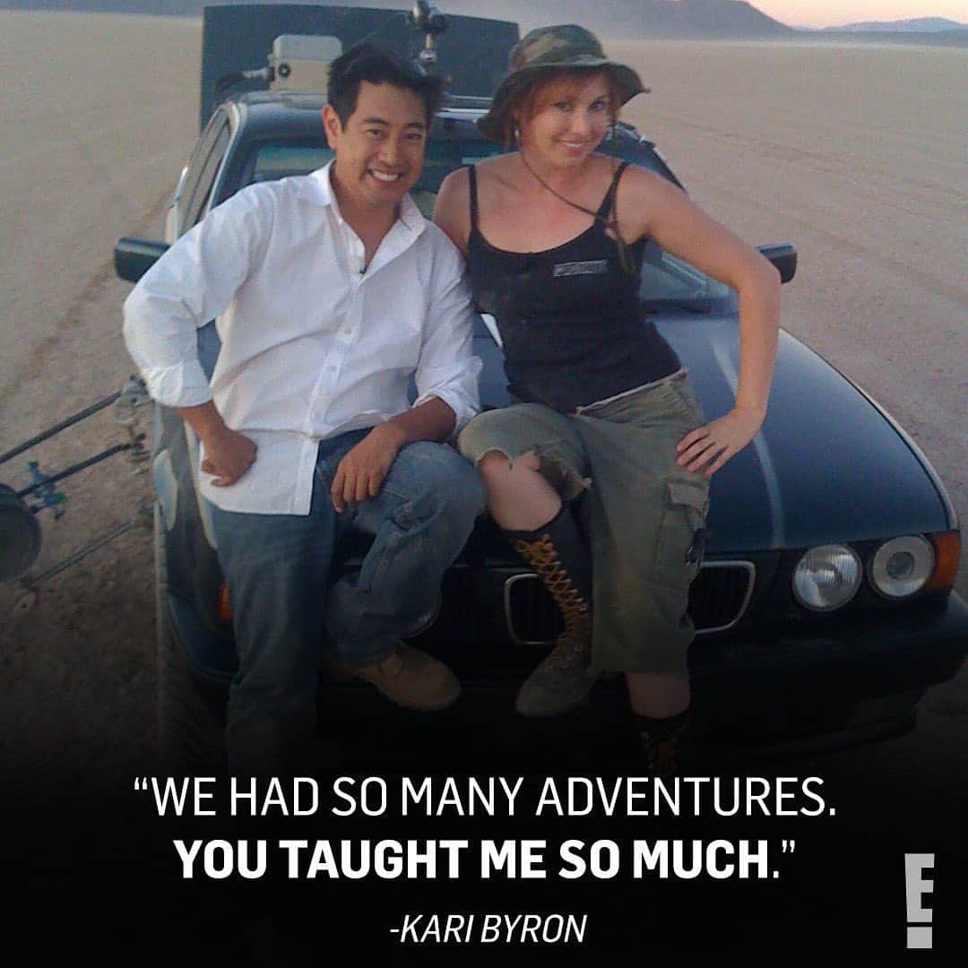 E! Onlineさんのインスタグラム写真 - (E! OnlineInstagram)「MythBusters host Grant Imahara has passed away suddenly following a brain aneurysm, at the age of 49. 💔(📷: Kari Byron)」7月14日 22時47分 - enews