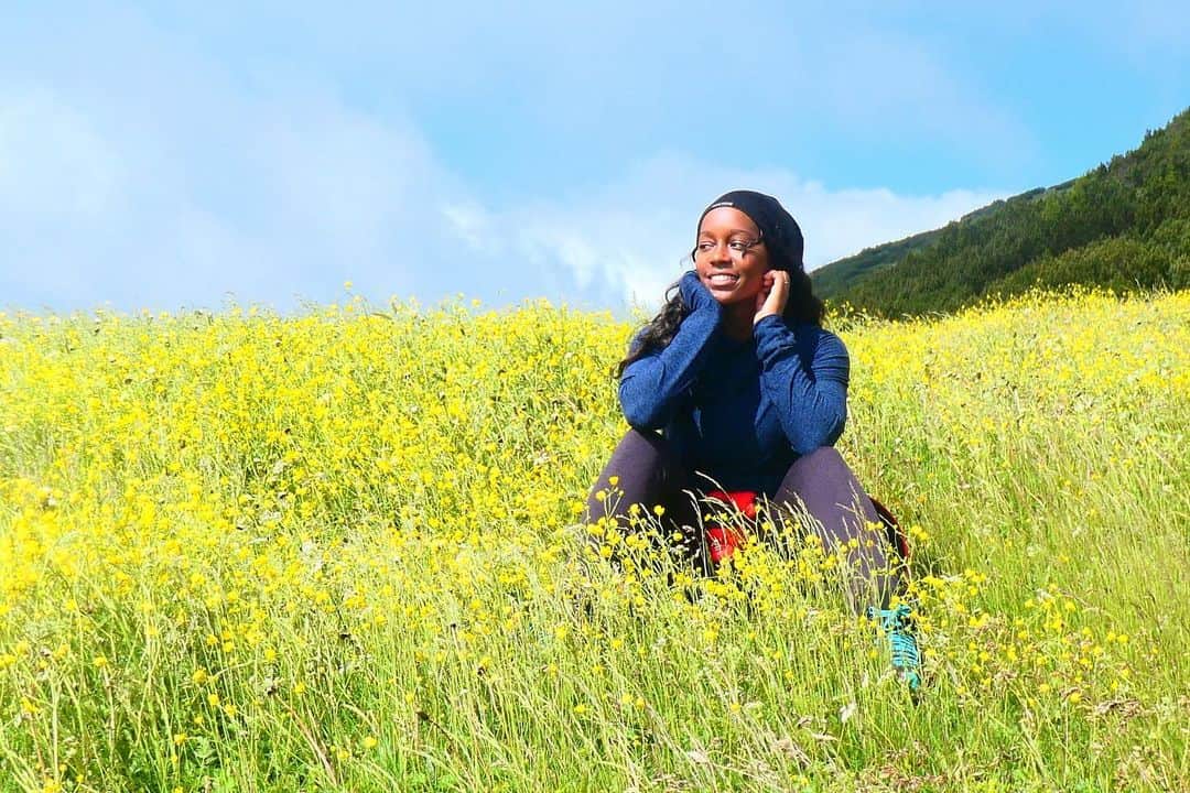 アジャ・ナオミ・キングのインスタグラム：「My little slice of happiness 🥰」