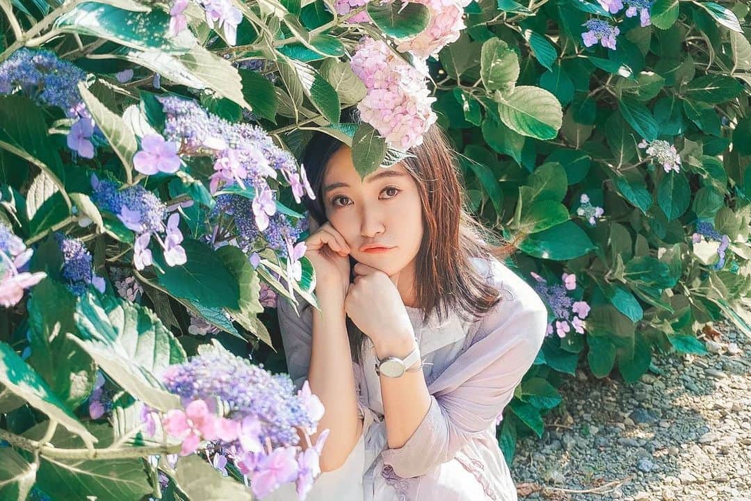 江守沙矢さんのインスタグラム写真 - (江守沙矢Instagram)「なんか写真見返してると、 私なんでこんな顔してとかこんなポーズで写ってるんだろってのがたくさん出てきて気恥ずかしいの  .  . . . . #東京カメラ散歩　#笑顔　#カメラを持って旅に出よう　#traveljapan #travelphotography  #カメラ女子 #東京女子旅 #東京観光  #ポートレート #カメラがある生活 #ポートレート生活　#紫陽花　#アジサイ　#紫陽花ポートレート  #portrait_shots #portrait #カメラを持って出かけよう #japanesegirl #季節のポートレート #カメラのある生活 #カメラ好きな人と繋がりたい #写真好きな人と繋がりたい　#ポートレート好きな人と繋がりたい #人を撮りたい　#何気ない毎日が幸せ　#japan_daytime_view #japan_portrait_club」7月14日 22時18分 - saya_emori