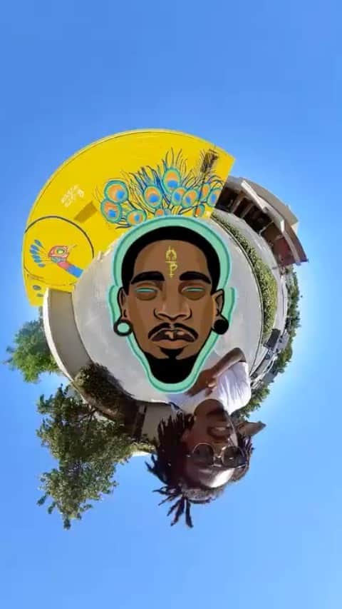 MCハマーのインスタグラム：「“Monumental” @mikehubb_ @Timothyb_Art 🦾🔥」