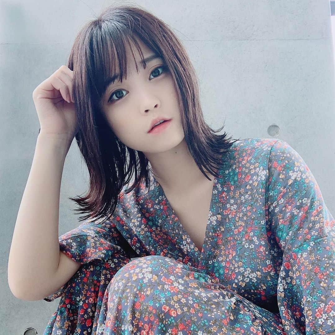 広沢麻衣さんのインスタグラム写真 - (広沢麻衣Instagram)「この夏大活躍しそうなワンピース  @amail_official  かわいい…！！！  #follow #followme #instagood  #ミディアム　#hairstyle  #ミディアムヘア  #love #hair #instahair  #makeup  #cute #japan_of_insta  #japanese  #beauty  #haircolor  #グレージュ　#グリーン　#ヘアアレンジ  #fashion  #code #selfie  #instalike  #model」7月14日 14時48分 - hrswmai