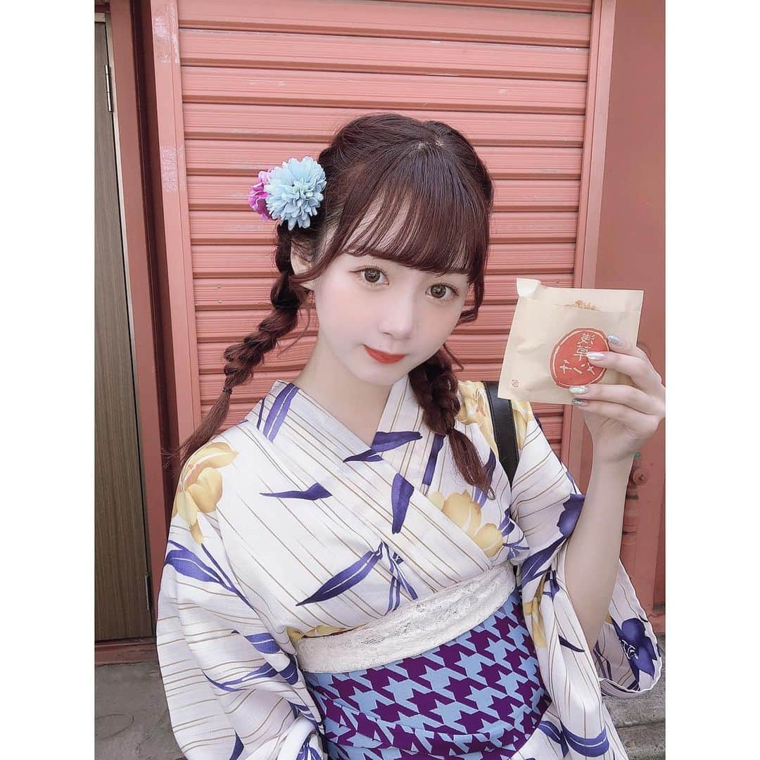 山本姫香さんのインスタグラム写真 - (山本姫香Instagram)「いっぱい食べた日だった🍡#浅草」7月14日 15時05分 - _himeka0904_