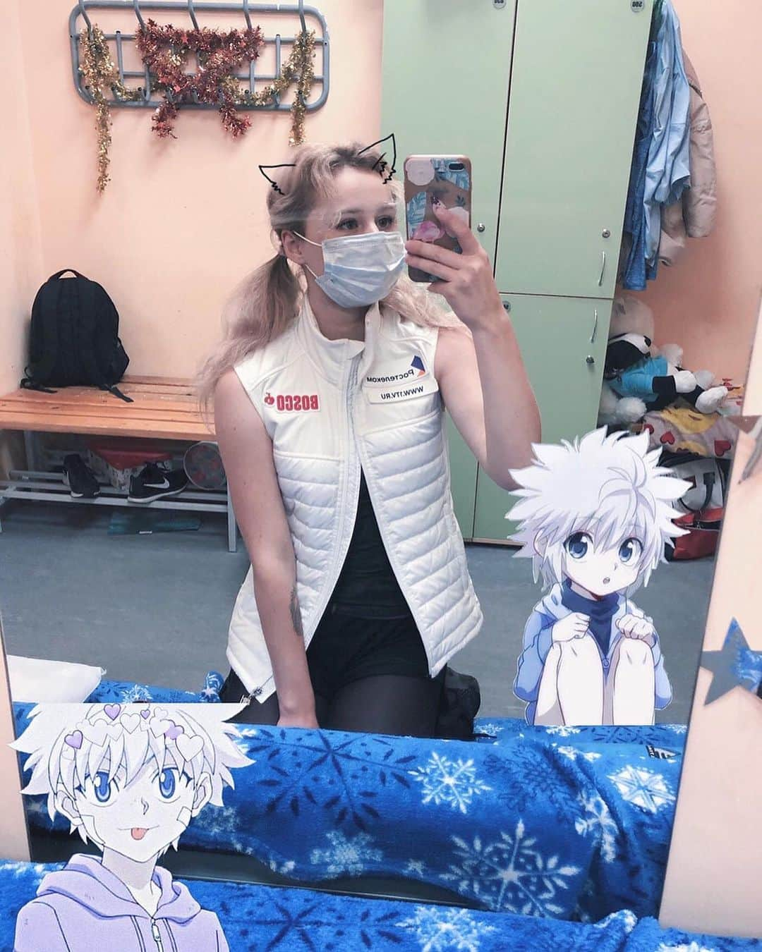 セラフィマ・サハノヴィッチのインスタグラム：「Краш получается 🤤🤍💫 #killua#hunterxhunter」