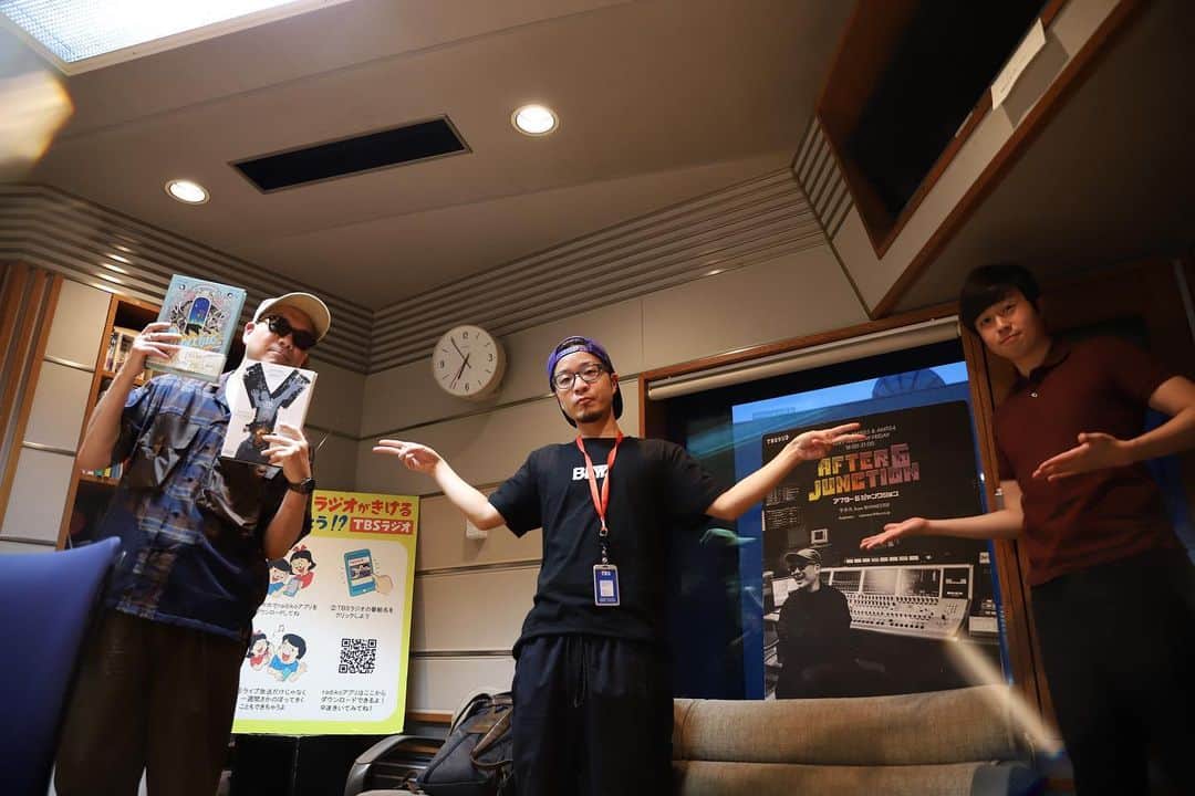 のインスタグラム：「オンエア写真集(2020/7/13) #utamaru #宇多丸 #熊崎風斗 #PUNPEE #DJHAZIME #稲田俊輔　#TBSラジオ #アフター6ジャンクション #radiko #ラジオ」