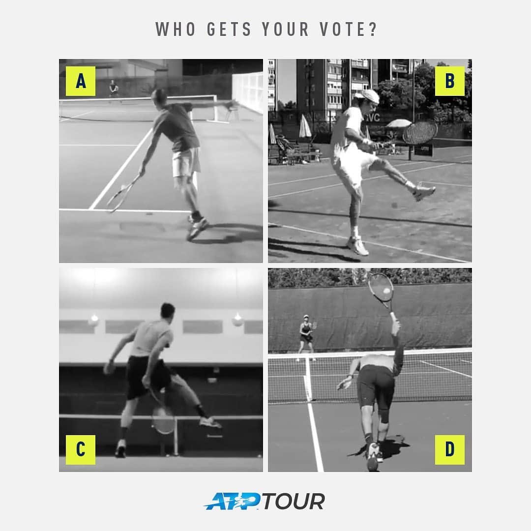 ATP World Tourさんのインスタグラム写真 - (ATP World TourInstagram)「Insane skills 😳 Which shot is the best? . (via @bensimshot, @stef_bojic, @milankrnjetin, @trickshottennis) #trickshottuesday #tennisathome」7月14日 19時05分 - atptour