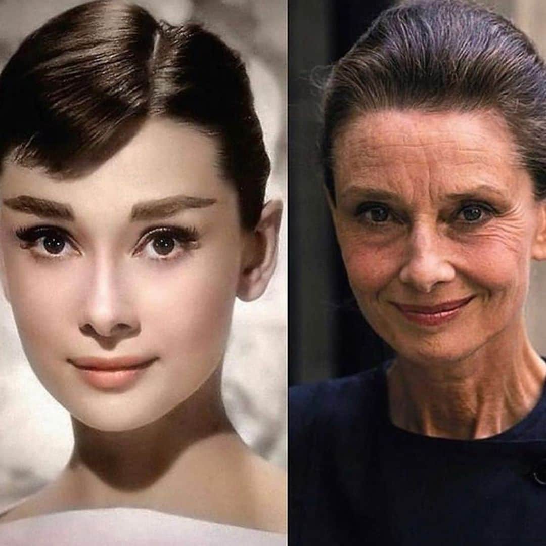 ボビー・ブラウンのインスタグラム：「Natural Beauty at any age. 1950 vs 1993. #audreyhepburn」