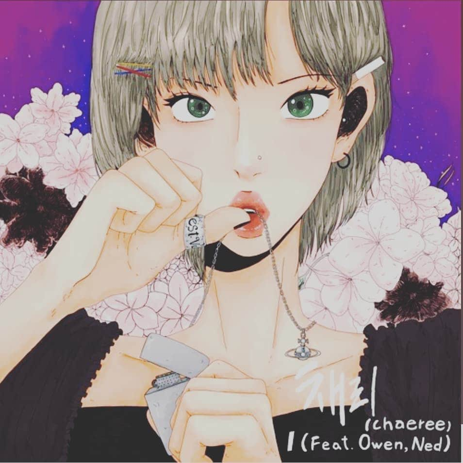 クァク・ヒソンのインスタグラム：「기대기대!!!  채리(Chaeree) - ['I'] OUT NOW!!  모든 음원사이트에서 감상하실수 있습니다! <Track List> 01.채리(Chaeree) - I (Feat.Owen,Ned)  02.채리(Chaeree) -We Young (Feat.Basick,punchnello) . . Executive Producer by Kevin at 2sixT Co Producer 샤군(@shahgoon91) at 2sixT Produced by 채리(@leechaeree),컨퀘스트(@konthequest),RalphTiller Recorded/Mixed/Mastered 샤군(@shahgoon91) at 2sixT Guitar by 김재홍 A&R 영인 (@youngin37) at 2sixT Artwork by 태임 (@taeim_93) M/V Director - Huaan (@huaan___) Creative Director - Yi Younghyun DOP - Yim Jihoon Hair&makeup : su sisters - 김수수 (@kk_soox2) Assistant : 송다희 @leechaeree @owenmyown @nerdboyned @realbasick @fkuropinion . . #채리 #Chaeree #오왼 #Owen #네드 #Ned #베이식 #Basick #펀치넬로 #punchnello #2sixT #MKITRAIN #AOMG #OUTLIVE」